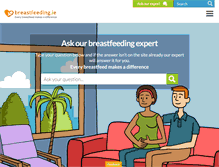 Tablet Screenshot of breastfeeding.ie