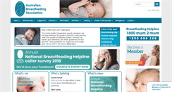 Desktop Screenshot of breastfeeding.asn.au